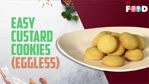 Eggless Custard Cookies